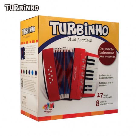 Acordeon Turbo Infantil Azul Claro 104LB